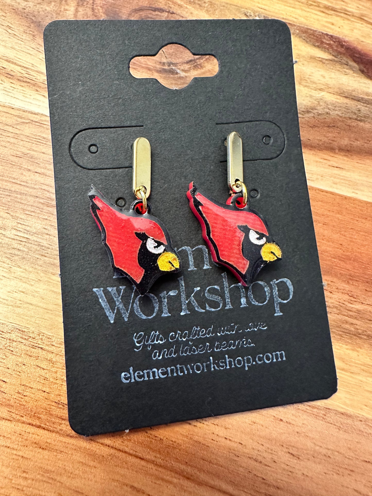 Mentor Cardinal Earrings