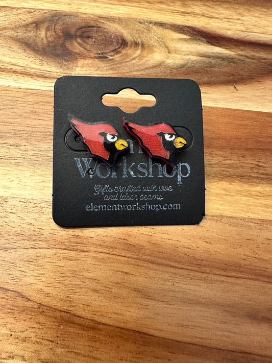 Mentor Cardinal Earrings