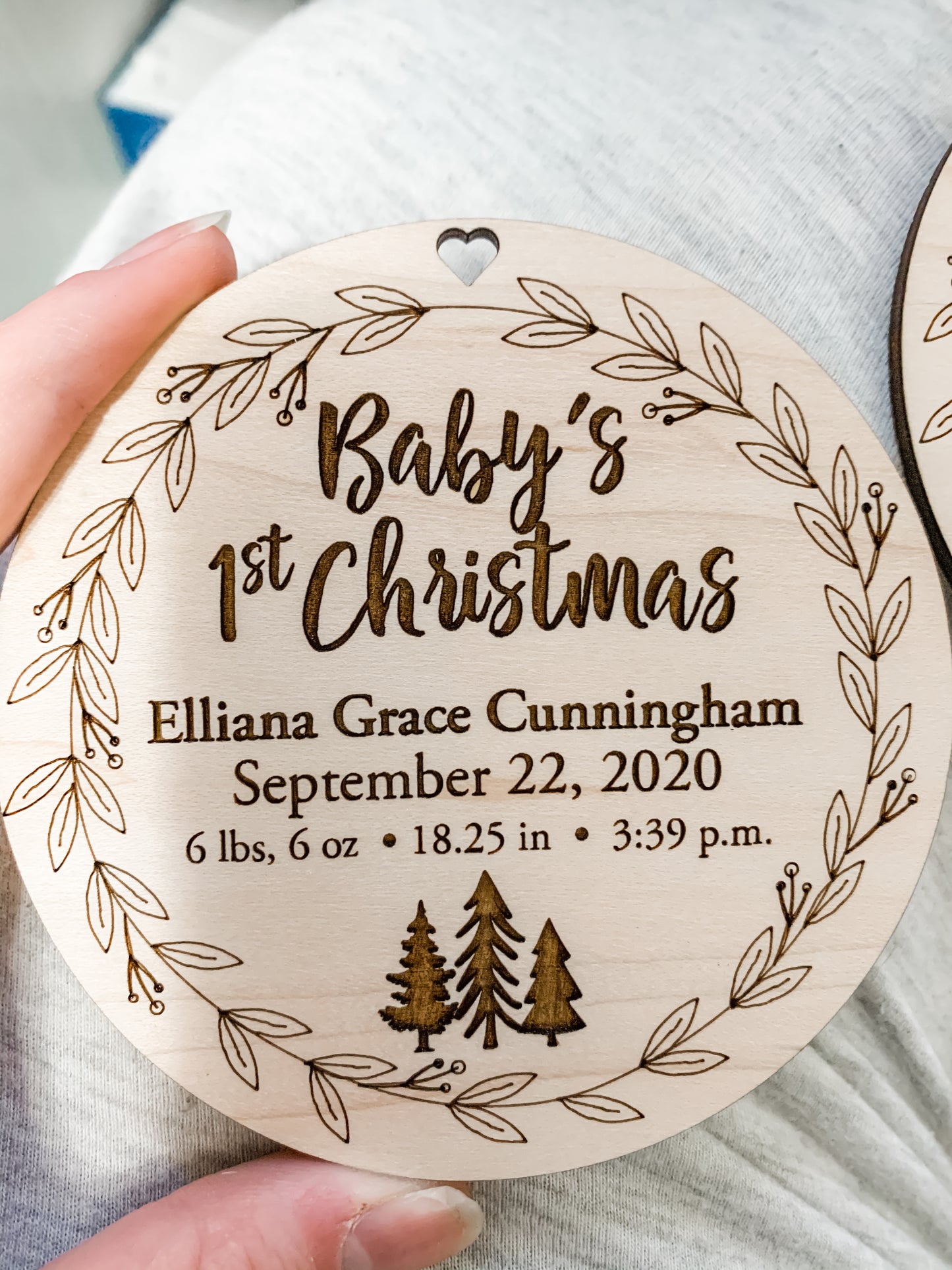 "Baby's First Christmas" Ornament