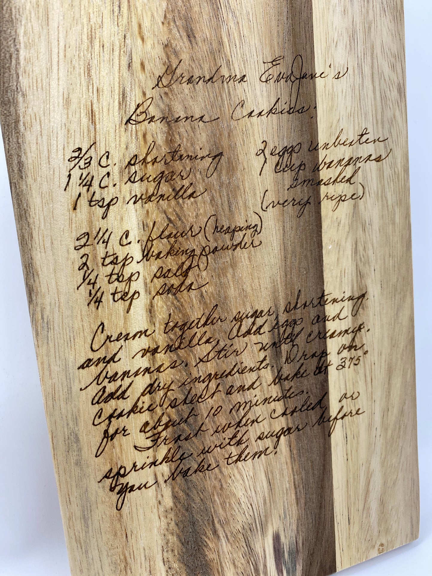 Heirloom Recipe Acacia Cutting Board