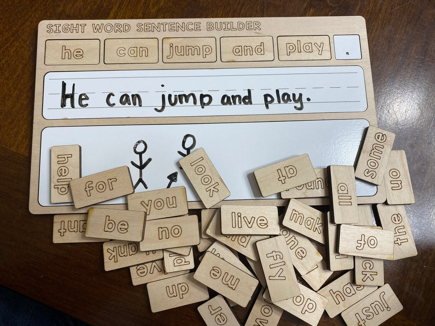 Dolch Sight Word Sentence Builder Board